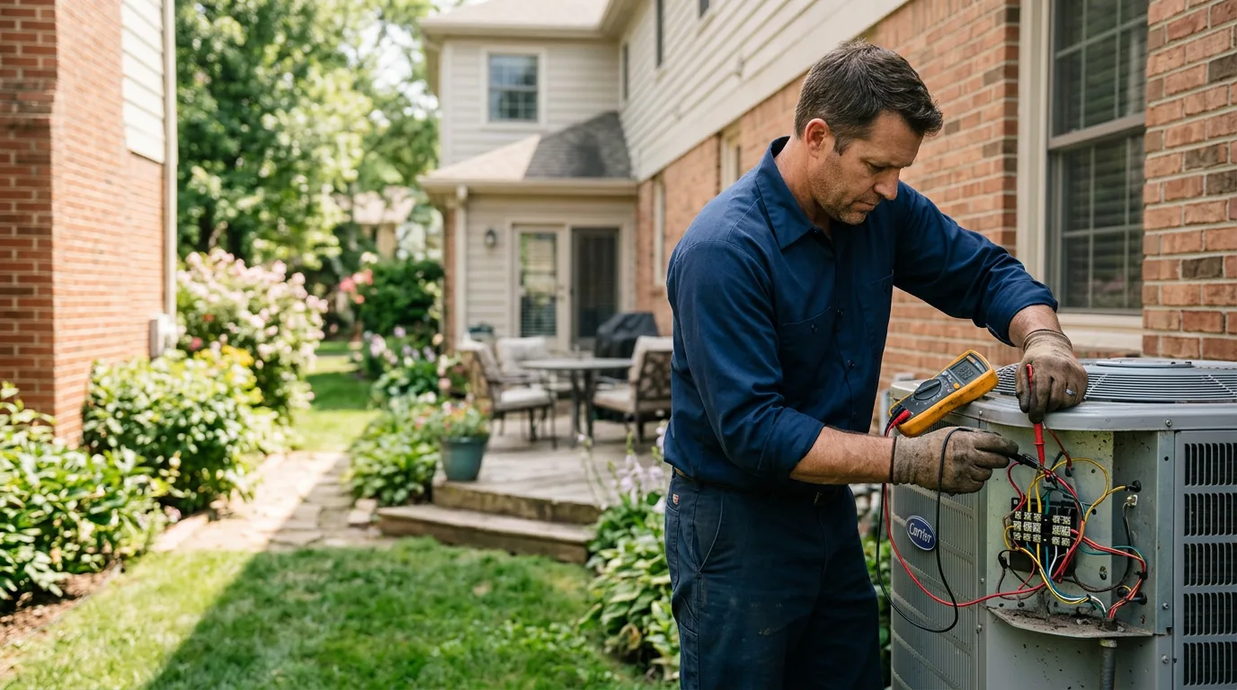 HVAC technician working near Friendsville, TN